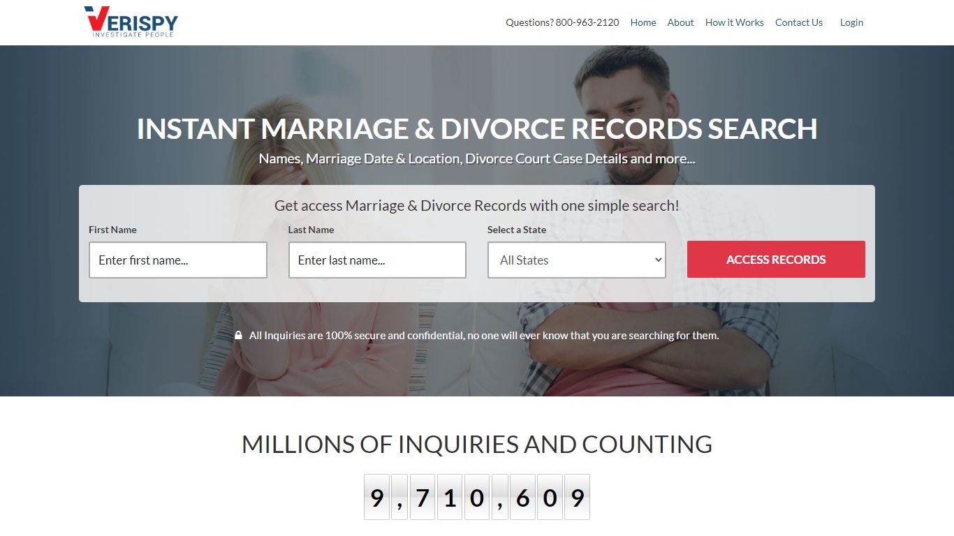 Instant Marriage and Divorce Records Search: Free Online ... - Verispy