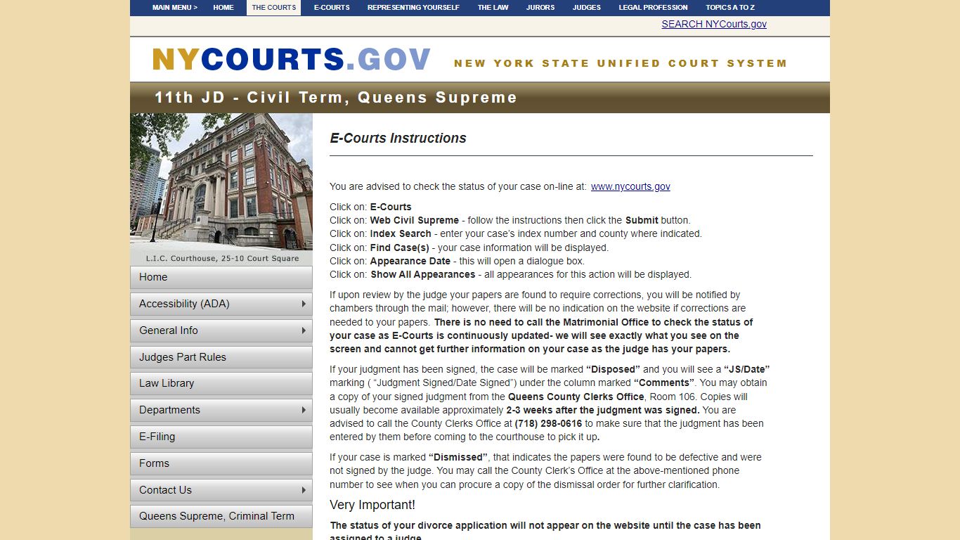 E-Courts Instructions | NYCOURTS.GOV - Judiciary of New York